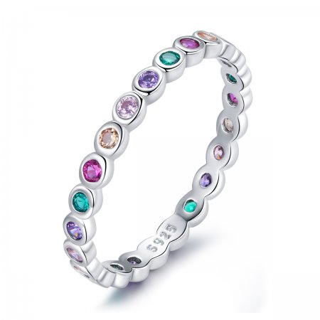Pandora Style Silver Ring, Lucky - SCR714
