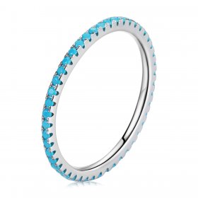 Pandora Style Blue Fashion Elf Ring - SCR066-BU