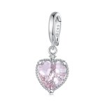 Pandora Style Pink Heart Dangle - SCC2594