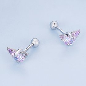 Pandora Style Butterfly Thread Studs Earrings - BSE797