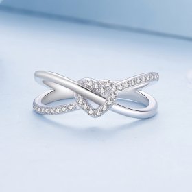 Pandora Style Love Knot Ring - BSR464