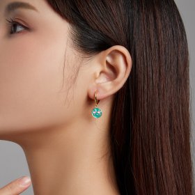 PANDORA Style Emoji - Cool Hoop Earrings - SCE1204-B