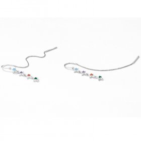 PANDORA Style Starry Zirconium Drop Earrings - SCE1420