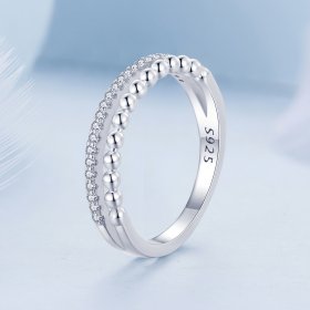 Pandora Style Double Layer Ring - BSR463