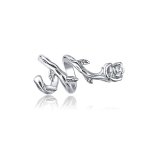 Pandora Style Silver Charm, Rose Vines - BSC310