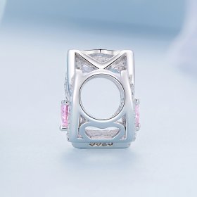 Pandora Style Double Heart Charm - BSC695