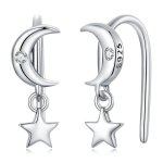 PANDORA Style Moon and Stars Drop Earrings - SCE1500
