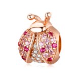 Rose Gold Ladybug Charm - PANDORA Style - SCC1120-C