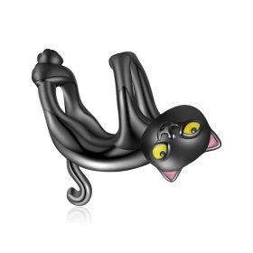 PANDORA Style Cute Black Cat Charm - BSC520