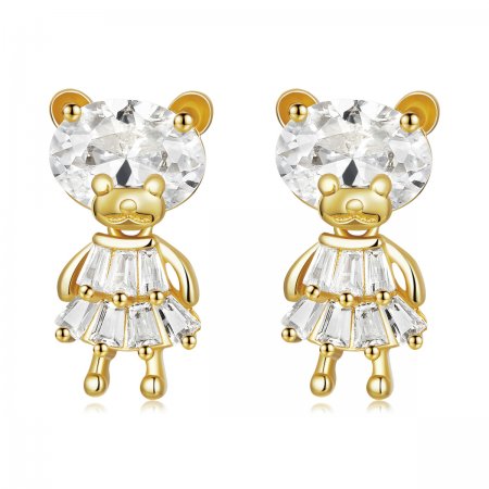 PANDORA Style Bear Girl Stud Earrings - BSE540
