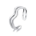 Pandora Style Double Layer Wave Ring - SCR968-E