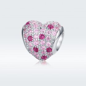 Pandora Style Silver Charm, Romance of Young Girl - BSC118
