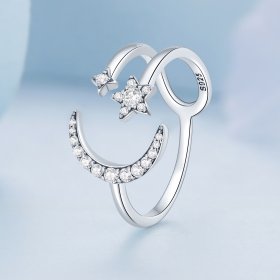 PANDORA Style Moon and Stars Open Ring - BSR305