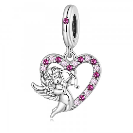 PANDORA Style Cupid Heart Dangle Charm - SCC2324