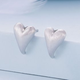 Pandora Style Heart-Shaped Studs Earrings - BSE916!
