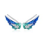 Pandora Style Wing Stud Earrings - BSE852