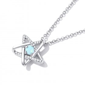 PANDORA Style Opal Star Necklace - SCN473