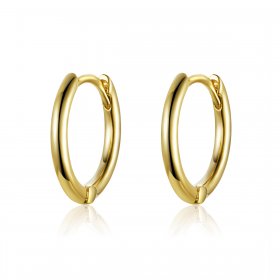 Gold-Plated Hoop Earrings - PANDORA Style - SCE558