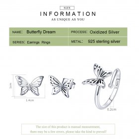 Pandora Style Set, Bicolor Butterflies Dream - SET003