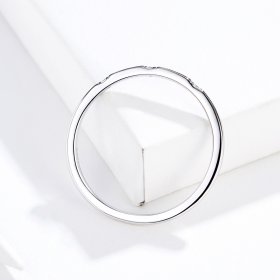 Pandora Style Silver Ring, Slim - SCR591