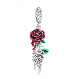PANDORA Style Scarlet Rose Dangle Charm - SCC2404