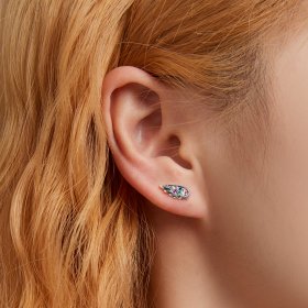 PANDORA Style Colorful Zirconium Wings Stud Earrings - SCE1397