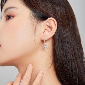 PANDORA Style Romantic Girl Hoop Earrings - SCE1030