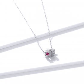 PANDORA Style Romantic Snake Heart Necklace - BSN150