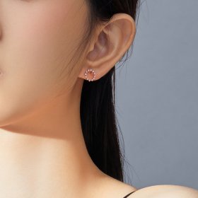 PANDORA Style Shimmer Geometry Stud Earrings - BSE323