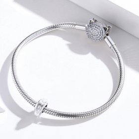 Pandora Style Silver Spacer Charm, Crysta - SCC1818