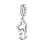 Pandora Style Interlocked Hearts Charm - SCC2455