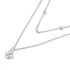 PANDORA Style Double Clover Necklace - SCN481