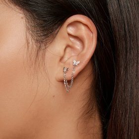 Pandora-style Butterfly Stud Earrings - BSE876