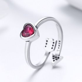 Silver Fall In Love Ring - PANDORA Style - SCR436
