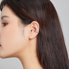 Pandora Style Silver Ear Clip, Single Ear Clip - SCE1023