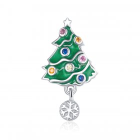 PANDORA Style Colorful Christmas Tree Charm - BSC374