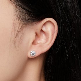Pandora Style 1 Carat Moissanite Stud Earrings - MSE019-L