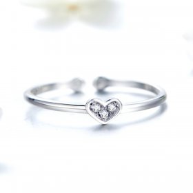 Silver Heart of Lady Ring - PANDORA Style - SCR491