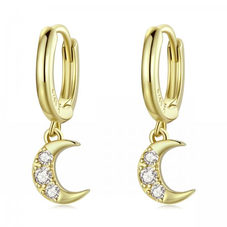 PANDORA Style Shine The Moon Hoop Earrings - SCE1258
