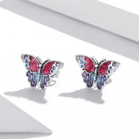 PANDORA Style Retro Butterfly Stud Earrings - SCE1332