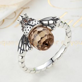 Silver Queen Bee Ring - PANDORA Style - SCR025