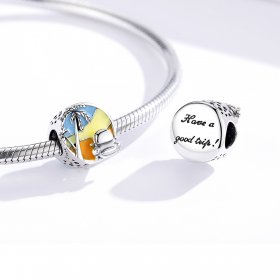 Pandora Style Silver Charm, Summer Journey, Multicolor Enamel - SCC1530
