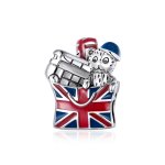Pandora Style Silver Charm, British Gifts, Multicolor Enamel - SCC1740