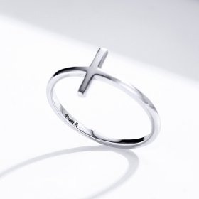Pandora Style Silver Ring, Cross - SCR562