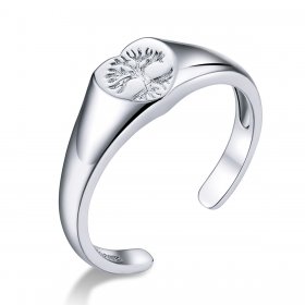 Pandora Style Silver Open Ring, Tree of Life - BSR122