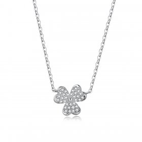 Silver Clover Necklace - PANDORA Style - SCN401