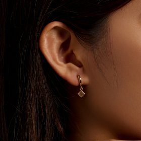 PANDORA Style Simple Geometry Hoop Earrings - SCE1322