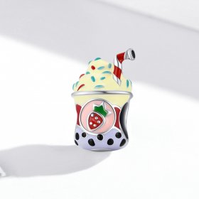 PANDORA Style Ice Cream Milk Tea Charm - SCC1947