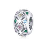 Pandora Style Silver Charm, Colorful - BSC224