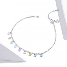 Pandora Style Silver Bracelet Rainbow Love - SCT020